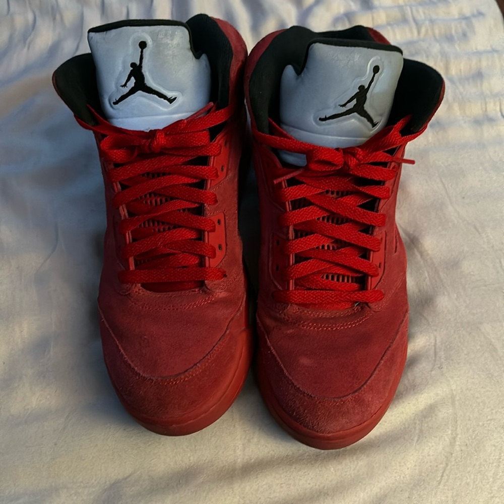 Jordan 5 Red Suede